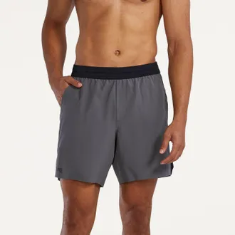 TYR Mens Unbroken Lined 7 Shorts Gray XXL