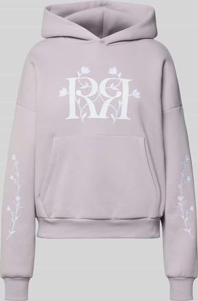 Review Relaxed Fit Hoodie mit Logo-Print in Flieder, Gr&ouml;&szlig;e XL