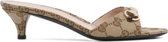 Gucci Heeled Mules, female, Beige, Size: 11 US Heeled Mules