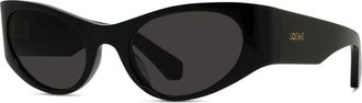 Loewe Signature Zonnebril - unisex - Zonnebrillen - Zwart - 53 MM - Accessoires