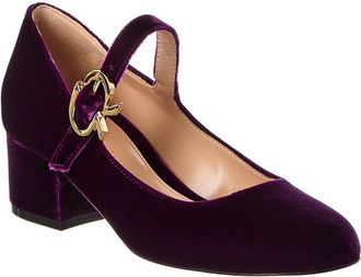 Gianvito Rossi Mary Ribbon 45 Velvet Pump