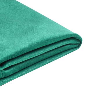 Beliani Beliani - Funda Extra&iacute;ble De Terciopelo Verde Oscuro Para Cama 90 X 200 Cm Fitou