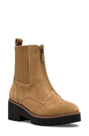 Blondo Demaria Waterproof Bootie in Cognac Suede at Nordstrom, Size 8.5