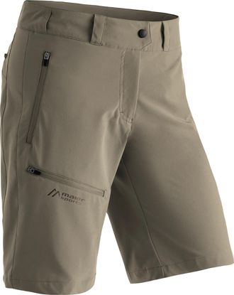 Maier Sports Funktionsshorts MAIER SPORTS Latit Short W, Damen, Gr. 34, Normalgr&ouml;ssen, beige (dunkelbeige), 88% Polyester (Recycelt), 12% Elasthan, Hosen Funktions