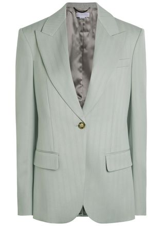 Stella McCartney Stella Mccartney Single-breasted Wool Blazer - Sage - 44 (UK12 / M)