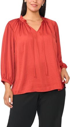 Vince Camuto Raglan Sleeve Peasant Top in Fireside at Nordstrom, Size 3X