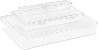 Sorbus 4pc Stackable Document & Paper Storage Box Set