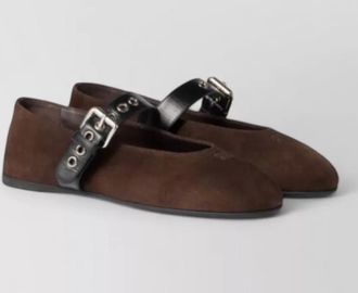 Miu Miu suede ballerina shoes