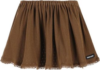 Miu Miu Lace-trim Mini Skirt