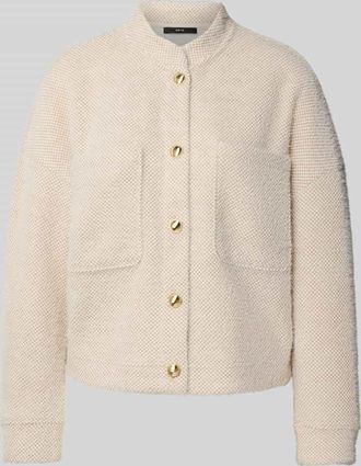 Zero Jacke mit Stehkragen und Brusttaschen in Camel, Größe 36