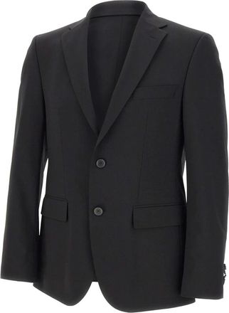 HUGO BOSS H-Harvey Jas - Heren - Blazers - Zwart - XL - Wol - Jassen