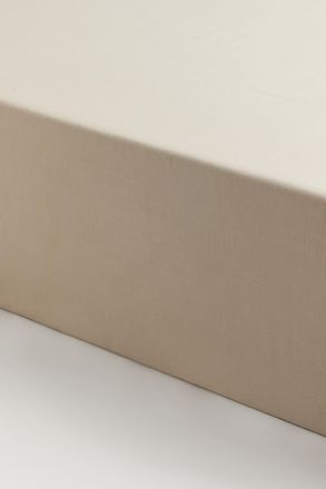 H&M Spannbettlaken aus Baumwolle - Helles Graubraun