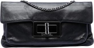 Chanel Pre-owned Reissue Shoulder Bag - Dames - Vintage Schoudertas - Zwart - ONE Size - Leer - Vintage