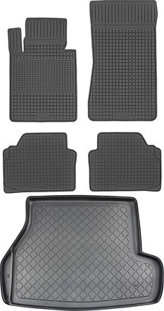 OEM Juego De Alfombrillas De Goma Para Coche Y Maletero Para Bmw Serie 3 E46 Estate (1998-08.2005)