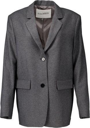Closed Donkergrijze Blazers - Dames - Blazers - Grijs - M - Jassen
