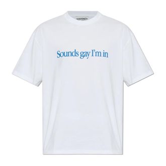 Carne Bollente T-Shirts, male, White, Size: L Sounds Gay Im In T-shirt