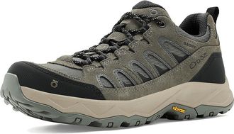 Oboz Footwear Sawtooth Ascent Low B-dry Mens Shoes Olive Branch : 12.5 D - Medium, Leather