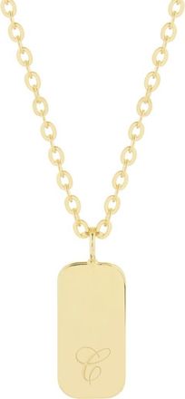 Brook & York Sloan Initial Pendant Necklace in Gold C at Nordstrom