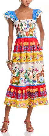 THML Clothing Stella Midi Dress In Multi