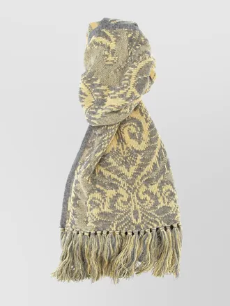 Etro wool jacquard scarf
