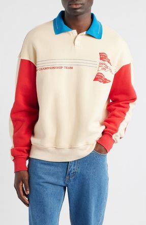 Diet Starts Monday Champion Sport Embroidered Graphic Sweatshirt in Antique White/red at Nordstrom, Size Xx-Large