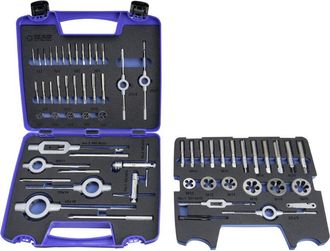 Izar Izar - Juego Machos-cojinetes Mano - 3406 - M3-m20 + Combi (mod. 1) 55 Pcs