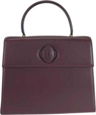 Cartier Pre-owned Handbags, female, Red, Size: ONE SIZE Pre-owned Leather handbags