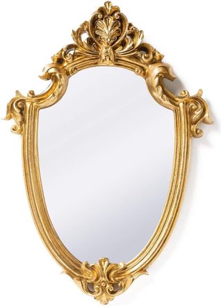 OEM Miroir Mural D&eacute;coratif Vintage En Forme De Bouclier Dor&eacute; &Eacute;l&eacute;gant, Id&eacute;al Pour Ajouter Du Charme &Agrave; NImporte Quelle Pi&egrave;ce