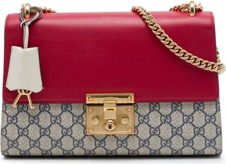 Gucci Pre-owned Gucci Medium GG Supreme Padlock Shoulder Bag Ladies 2FYSU18A1SPHHMH7