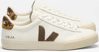 Veja Womens VEJA Campo Leather Womens Trainers - White/Camel Wild Country - Size: 7