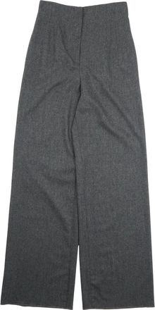 Emporio Armani Wijde Broek - Dames - Wijde Broeken - Grijs - M - Broeken
