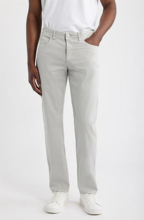 Scott Barber Savannah Straight Leg Twill 5-Pocket Pants in Mist at Nordstrom, Size 35