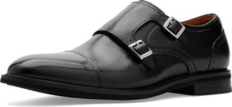 Stacy Adams Boswell Cap Toe Double Monk Strap Mens Shoes Black : 10.5 M, Leather