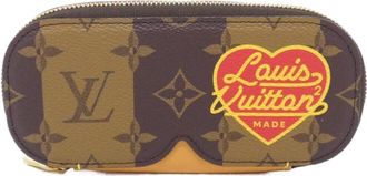 Louis Vuitton Monogram Marron Coated Canvas Pouch (Pre-Owned)