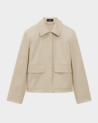 Theory Short Boxy Trench Jacket