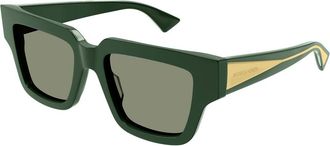 Bottega Veneta BV1276S 003 Womens Sunglasses Green Size 52