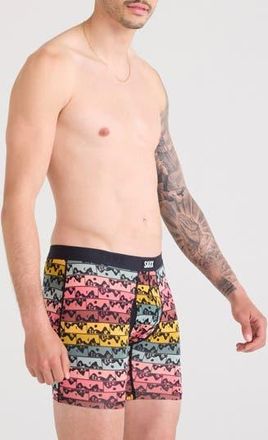 Saxx Vibe Xtra Soft Comfort Boxer Briefs in Mesa Grid-Multi at Nordstrom Rack, Size Small