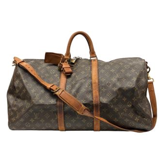 Louis Vuitton Brown Monogram Canvas Boston Bag (Pre-Owned)