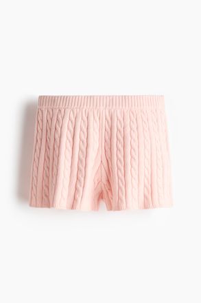 H&M Shorts in Zopfstrick - Pink