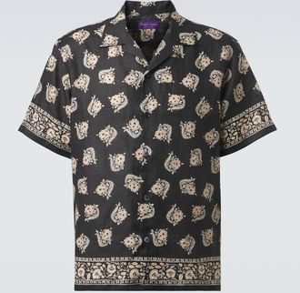 Ralph Lauren Purple Label Printed linen shirt