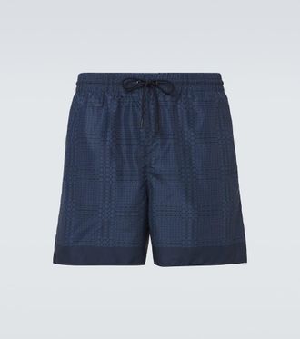 Gucci Interlocking G poplin swim trunks