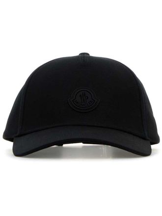 Moncler Cappello da baseball con applicazione - Nero