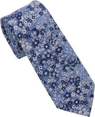 Ben Sherman Floral Jacquard Slim Tie in Medium Blue at Nordstrom Rack