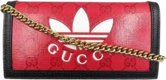 Gucci Pre-owned Mini Bags, female, Red, Size: ONE SIZE Pre-owned Fabric wallets