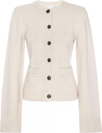 Good American Womens Knit Cardigan In Vanilla