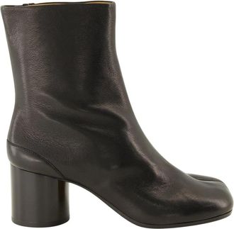 Maison Margiela Tabi Enkellaarzen - Dames - Laarzen met Hak - Zwart - 36 EU - Leer - Schoenen