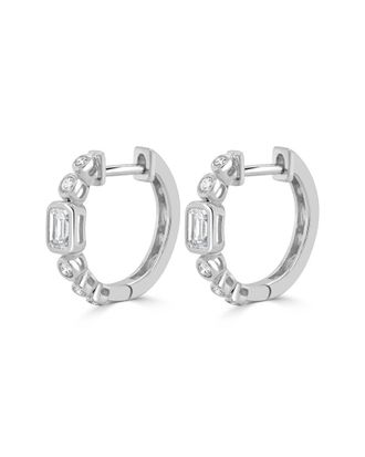 Sabrina Designs 14K 0.55 Ct. Tw. Diamond Huggie Earrings