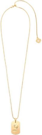 Maje Zodiac sign plaque necklace in Aquarius at Nordstrom