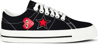 Comme Des Gar&ccedil;ons One Star OX - Dames - Sneakers - Zwart - 37 1/2 EU - Katoen - Schoenen