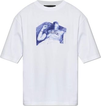 Dsquared2 Uomo, Top, Bianco, 2Xl, new